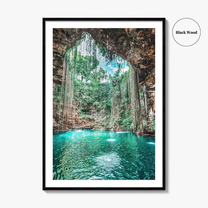 Ik Kil Cenote Mexico Fine Art Photo Print, Yucatan Peninsula, Chichen Itza Poster