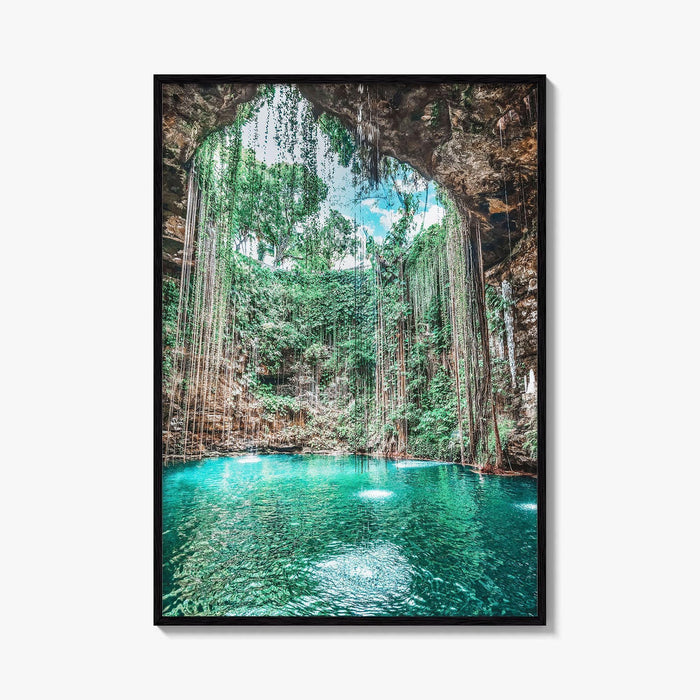 Ik Kil Cenote Mexico Fine Art Photo Print, Yucatan Peninsula, Chichen Itza Poster