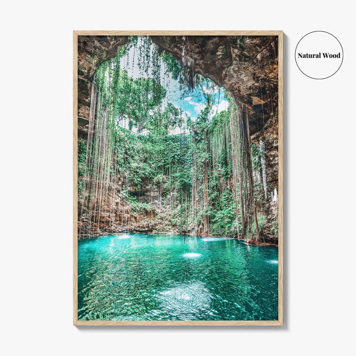 Ik Kil Cenote Mexico Fine Art Photo Print, Yucatan Peninsula, Chichen Itza Poster