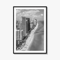 Miami Black and White Fine Art Photo Print, South Beach Florida Poster