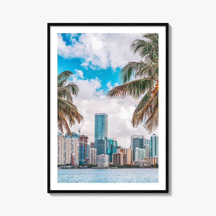 Miami Skyline Fine Art Photo Print, Downtown Wall Poster, Florida USA