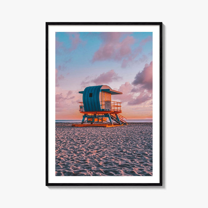 Miami Fine Art Photo Print, South Beach Florida, Wall Decor, Lifeguard Tower