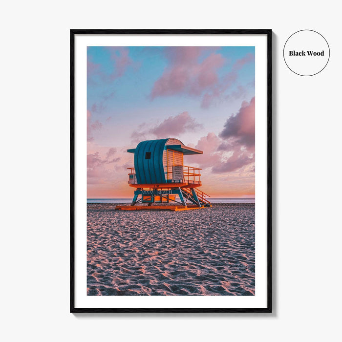 Miami Fine Art Photo Print, South Beach Florida, Wall Decor, Lifeguard Tower