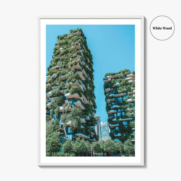 Milan Fine Art Photo Print, Bosco Verticale Vertical Forest, Milano Italy Wall Decor Poster