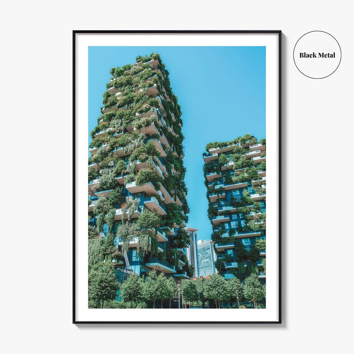 Milan Fine Art Photo Print, Bosco Verticale Vertical Forest, Milano Italy Wall Decor Poster