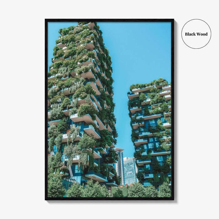 Milan Fine Art Photo Print, Bosco Verticale Vertical Forest, Milano Italy Wall Decor Poster