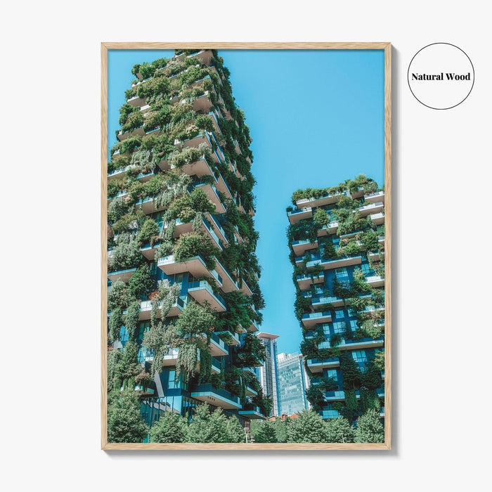Milan Fine Art Photo Print, Bosco Verticale Vertical Forest, Milano Italy Wall Decor Poster