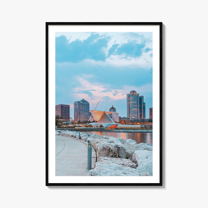 Milwaukee Skyline Fine Art Photo Print, Wisconsin, USA, Lake Michigan, Wall Decor Poster