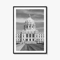 St Paul Black and White Fine Art Photo Print, State Capitol, Minnesota Poster