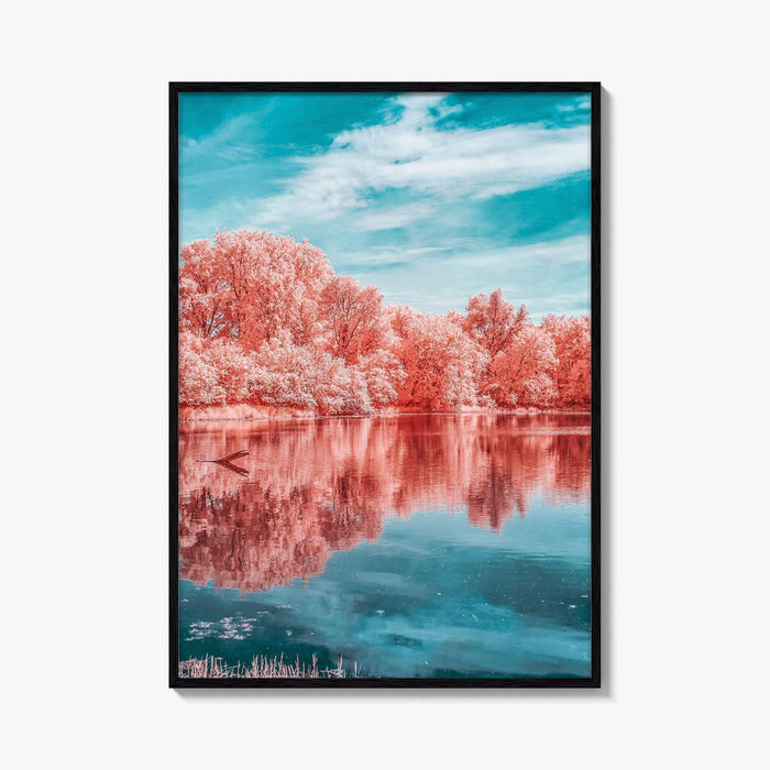 Minnesota Valley National Wildlife Refuge Fine Art Photo Print, Marsh Lake Infrared Poster