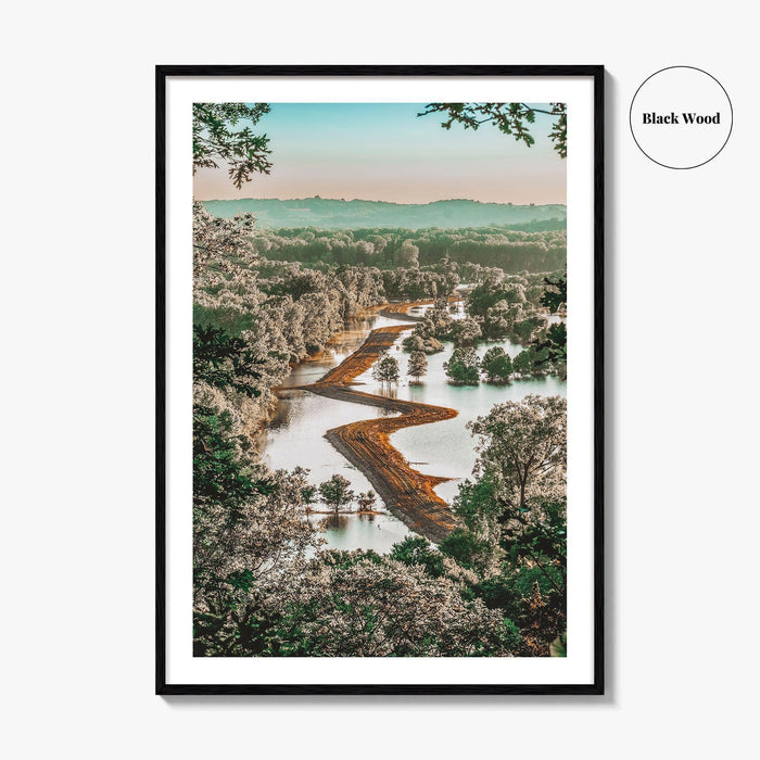 Missouri Fine Art Photo Print, Missouri River Floodplain Landscape, USA Poster