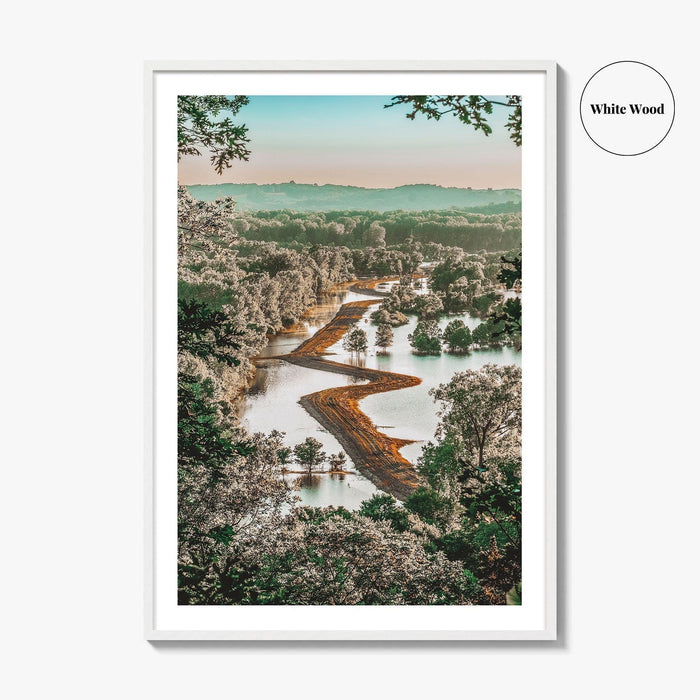 Missouri Fine Art Photo Print, Missouri River Floodplain Landscape, USA Poster