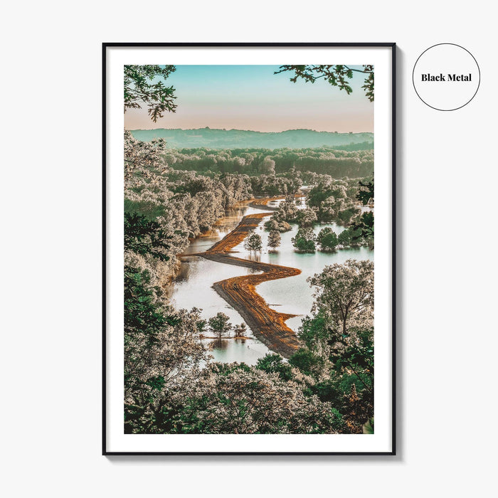 Missouri Fine Art Photo Print, Missouri River Floodplain Landscape, USA Poster