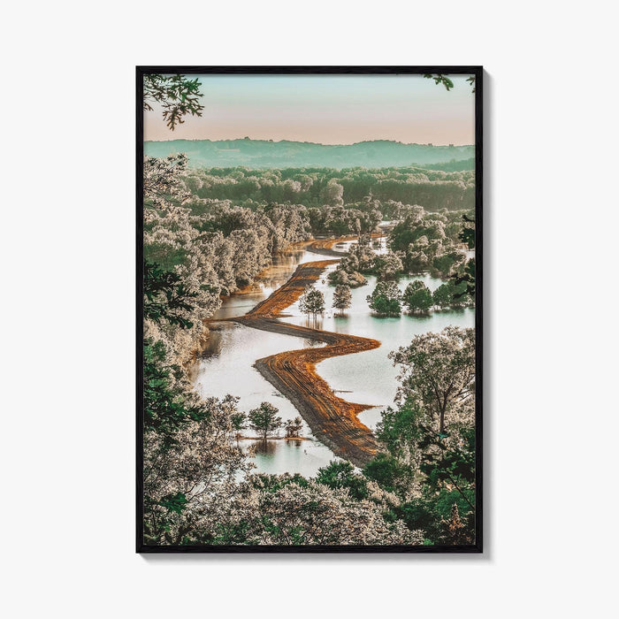 Missouri Fine Art Photo Print, Missouri River Floodplain Landscape, USA Poster