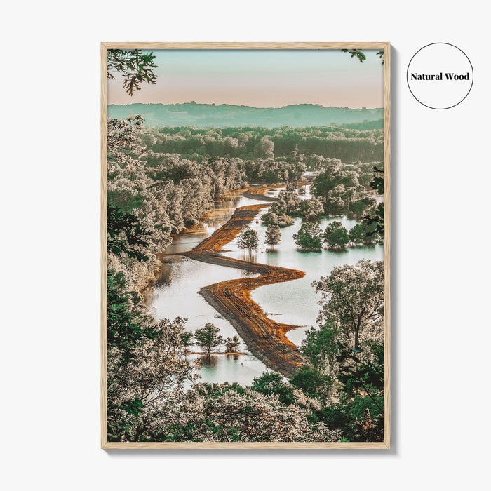 Missouri Fine Art Photo Print, Missouri River Floodplain Landscape, USA Poster
