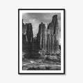 Moab Black and White Fine Art Photo Print, Fisher Towers Utah Colorado River Poster