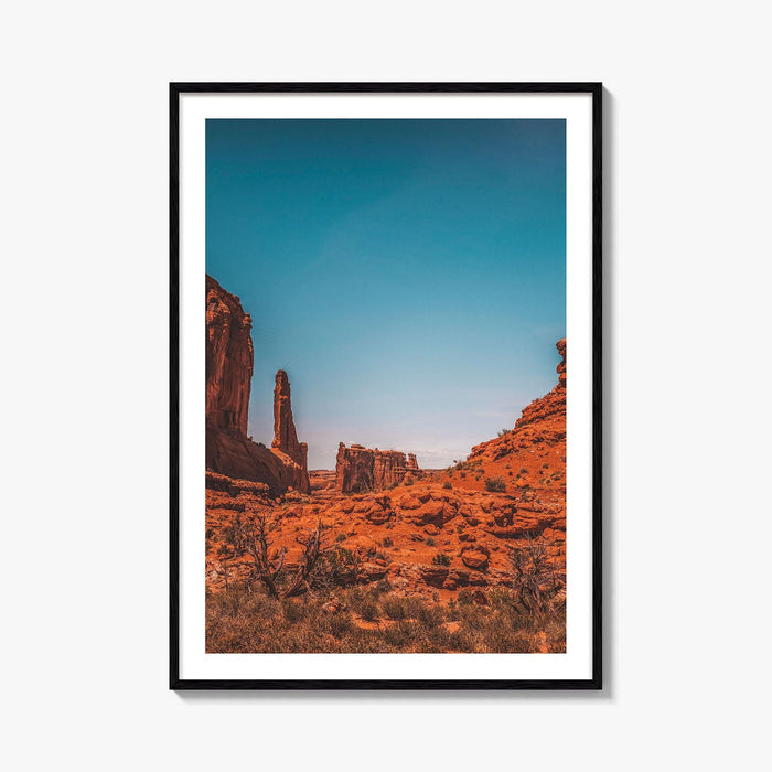 Moab Fine Art Photo Print, Utah, Arches National Park, Canyonlands, Blue Sky Desert Poster