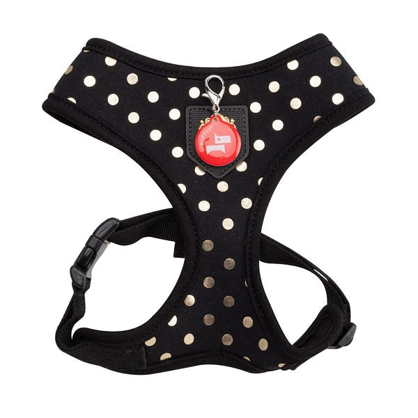 Modern Dotty Harness Black Small