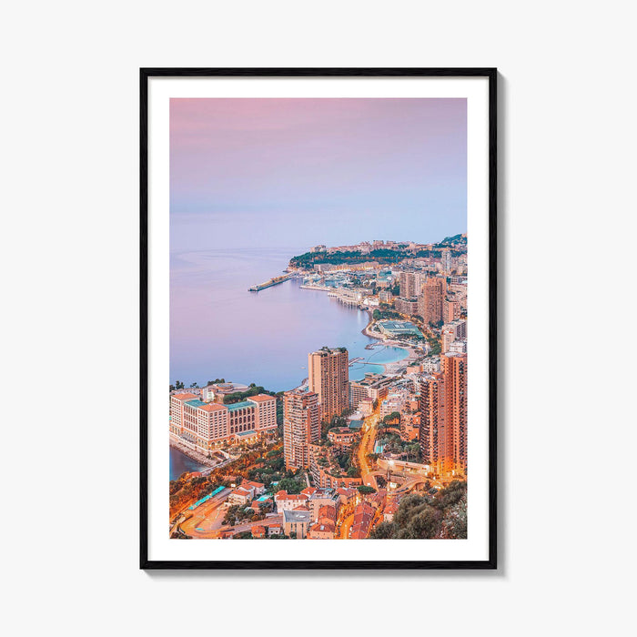 Monaco Skyline Fine Art Photo Print, Monte Carlo, Poster