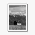 Pablo Montana Black and White Fine Art Photo Print, Mission Valley Barn USA Poster
