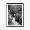 Glacier National Park Black and White Fine Art Photo Print, Montana Landscape Poster