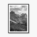 Glacier National Park Black and White Fine Art Photo Print, Montana, Poster, Wall Decor