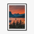 Glacier National Park Fine Art Photo Print, St Mary Lake, Montana Poster, USA