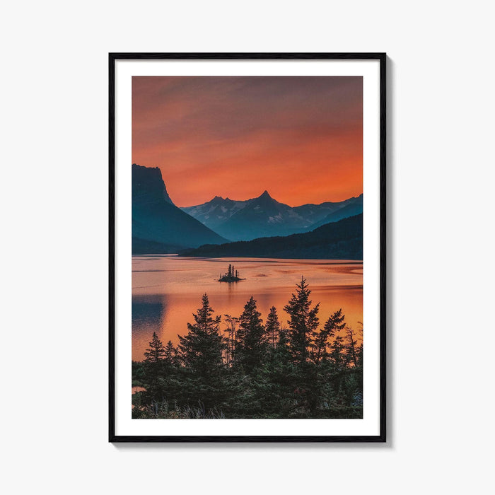 Glacier National Park Fine Art Photo Print, St Mary Lake, Montana Poster, USA