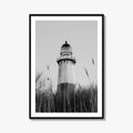 Montauk Black and White Fine Art Photo Print, Lighthouse, Hamptons, Long Island Poster