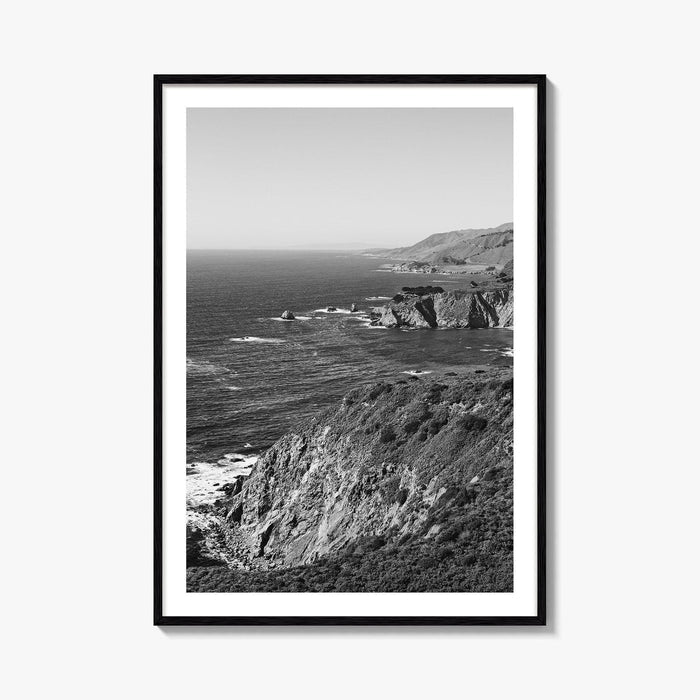 Big Sur Black and White Fine Art Photo Print, Monterey County Poster, California Poster