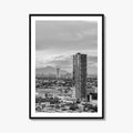 Monterrey Black and White Fine Art Photo Print, Mexico City View, Nuevo Leon Poster