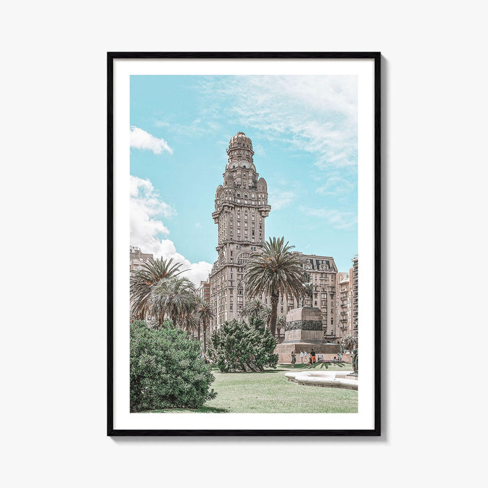 Montevideo Fine Art Photo Print, Plaza Independencia, Palacio Salvo, Uruguay Wall Poster