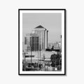 Montgomery Skyline Black and White Fine Art Photo Print, Downtown, Alabama USA Poster
