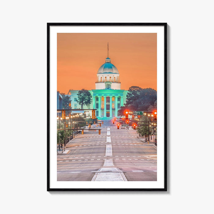 Montgomery Fine Art Photo Print, Alabama State Capitol, Wall Poster, USA