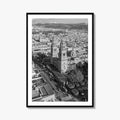 Morelia Black and White Fine Art Photo Print, Cathedral Michoacán Mexico Poster