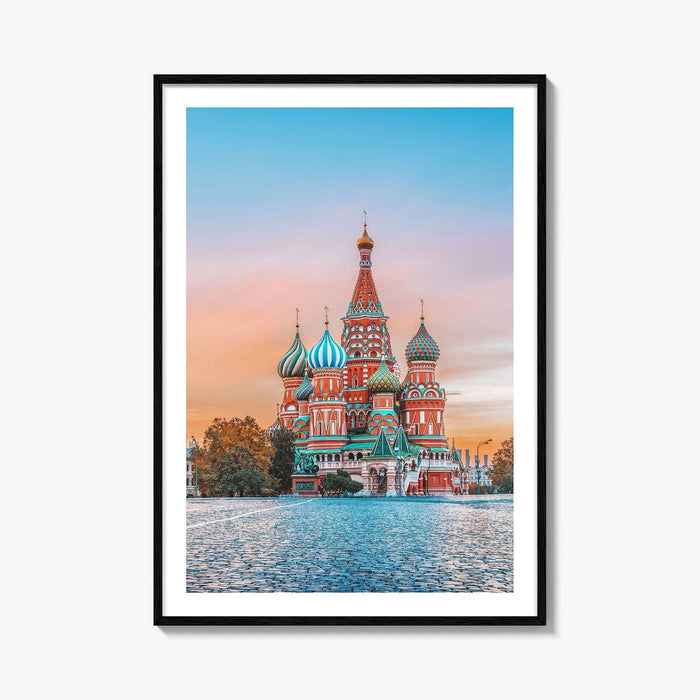 Moscow Russia Fine Art Photo Print, St Basil's Cathedral, Red Square, Poster