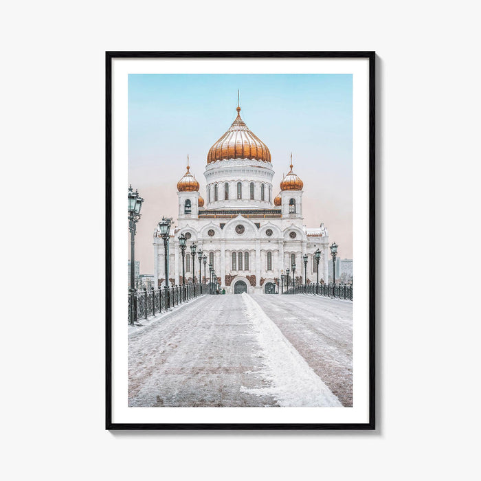 Moscow Fine Art Photo Print, Russia, Patriarchal Bridge, Christ the Savior Cathedral, Poster