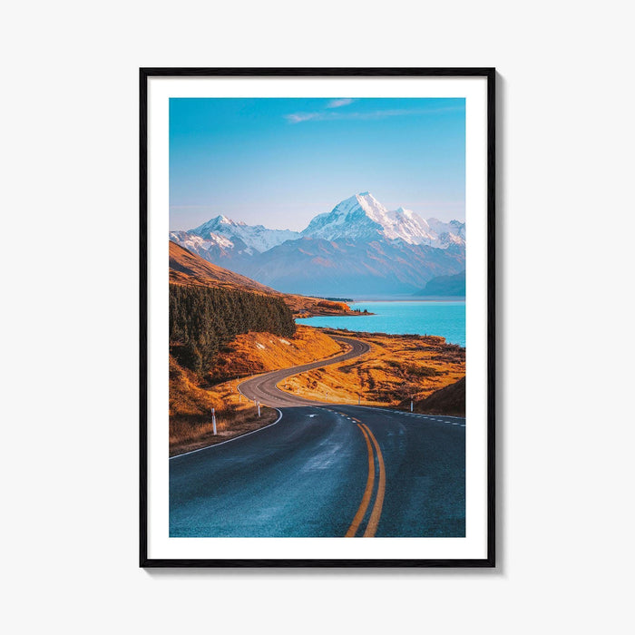 Mount Cook Fine Art Photo Print, Aoraki New Zealand, South Island Wall Decor Poster