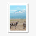 Mount Kilimanjaro Fine Art Photo Print, Zebra, Tanzania Poster, Amboseli National Park