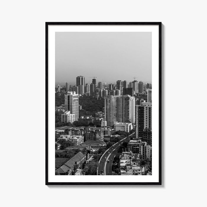 Mumbai Black and White Fine Art Photo Print, Bombay, Maharashtra India, Wall Decor Poster