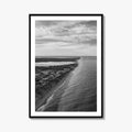 Nantucket Black and White Fine Art Photo Print, Massachusetts Lighthouse Coastline, USA Poster