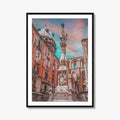 Naples Italy Fine Art Photo Print, Napoli Old Town, San Gennaro Obelisk Poster