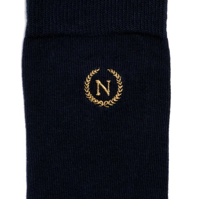 Napoleon The Emperor navy socks by Maison Broussaud