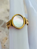 Natural White Shell Ring