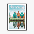 Volendam Fine Art Photo Print, North Holland Netherlands Wall Decor Poster