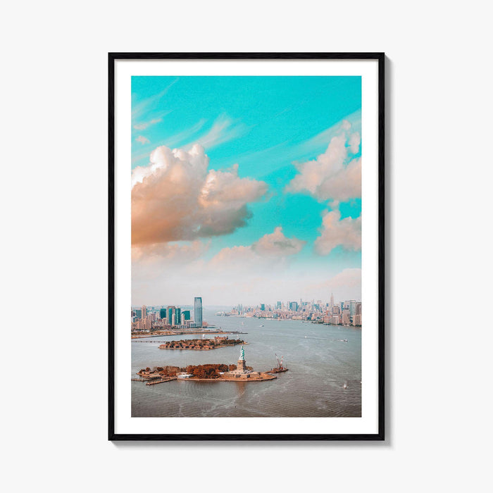 New Jersey Skyline Fine Art Photo Print, Jersey City, NYC, Liberty Poster