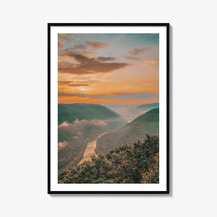 New River Gorge National Park Fine Art Photo Print, Grandview, West Virginia Wall Poster