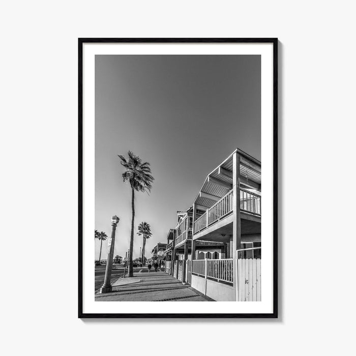 Newport Beach Black and White Fine Art Photo Print, Orange County, California Coastal Poster