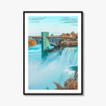 Niagara Falls Fine Art Photo Print, NY, Ontario Canada Autumn Waterfall Poster