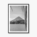 Ometepe Island Black and White Fine Art Photo Print, Concepcion Volcano, Nicaragua Poster